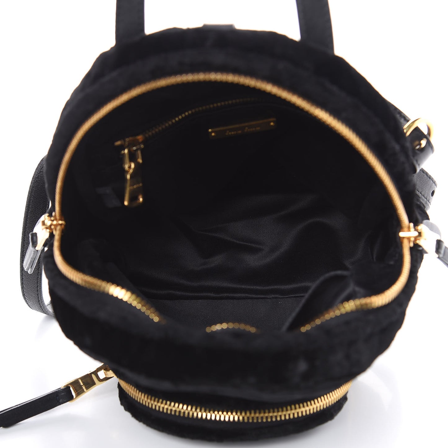 Velluto Froisse Backpack Black