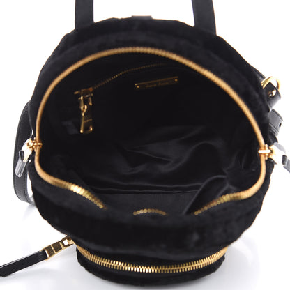 Miu Miu Velluto Froisse Backpack Black 5 of 10