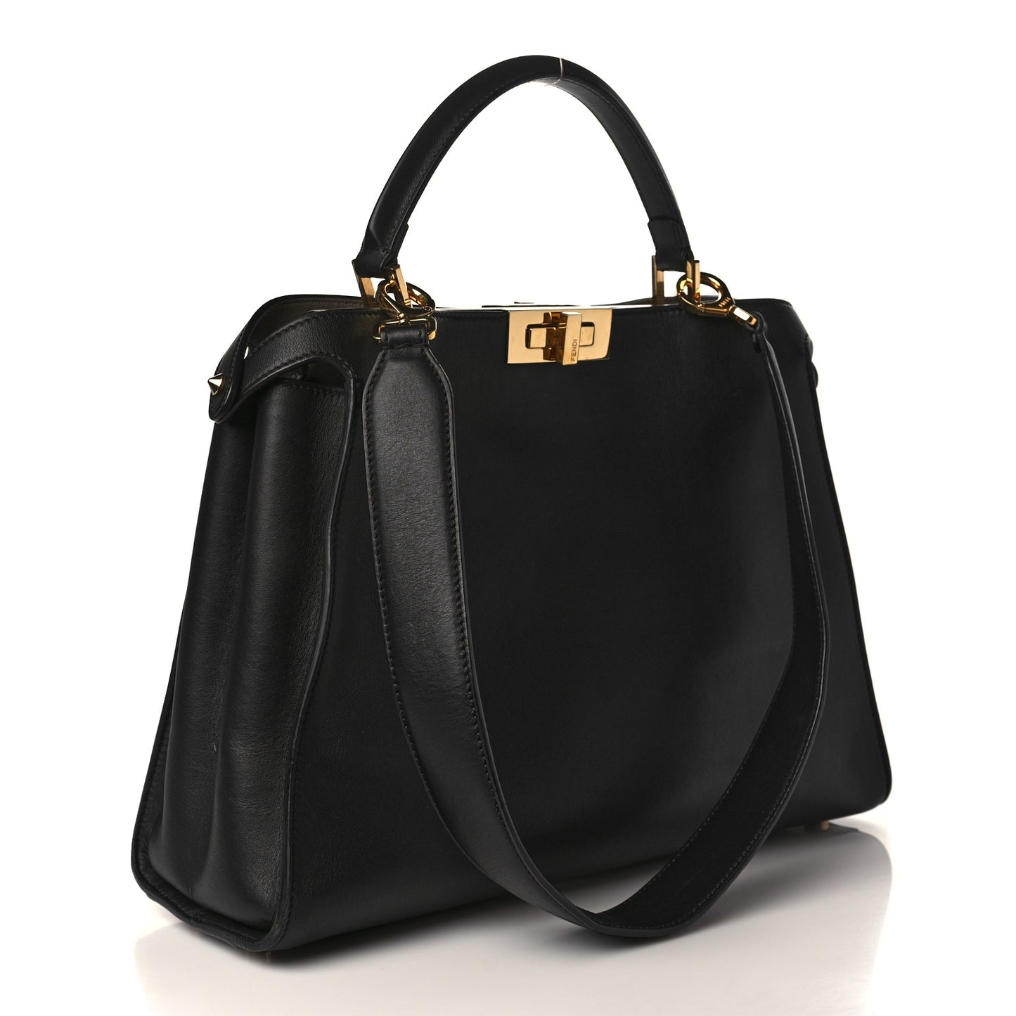 Vitello Tahiti Burro Large Peekaboo Iconic Essentially Satchel Black Corda