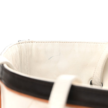 Chanel Lambskin Quilted CC Charm Tote White Multicolor 15 of 15