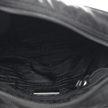 Prada Re-Nylon Vela Saffiano Pocket Double Zip Shoulder Bag Black 5 of 10