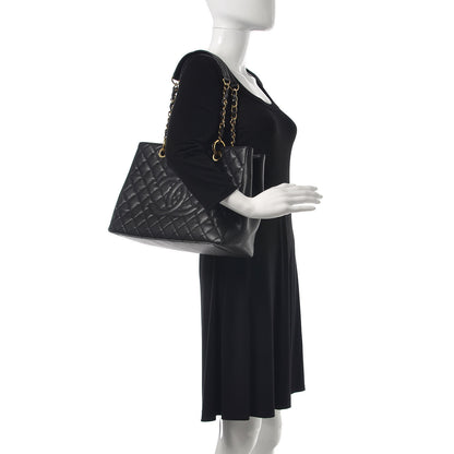 Chanel Caviar Quilted Grand Shopping Tote GST Black 2 of 15