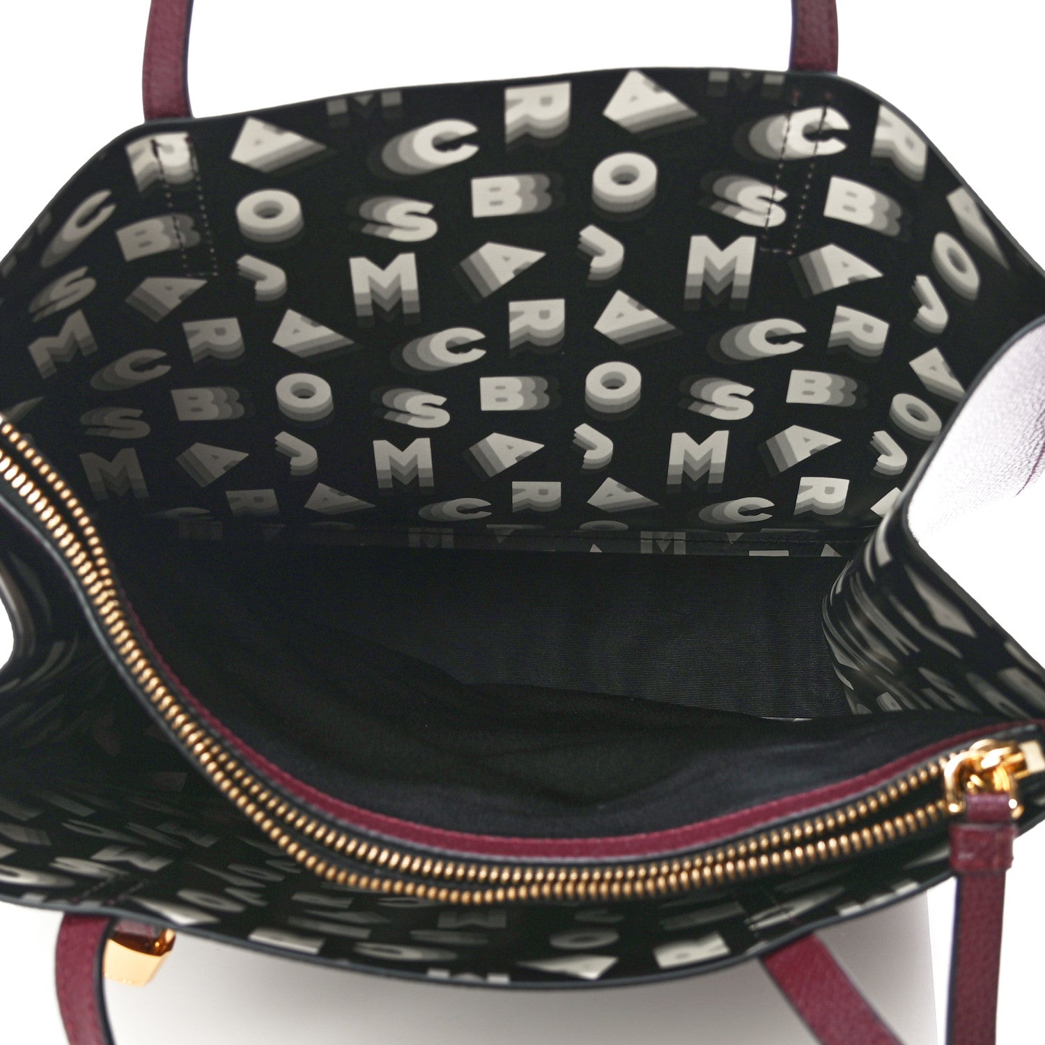 Marc Jacobs Grained Calfskin Grind Shopper Tote Burgundy 4 of 10
