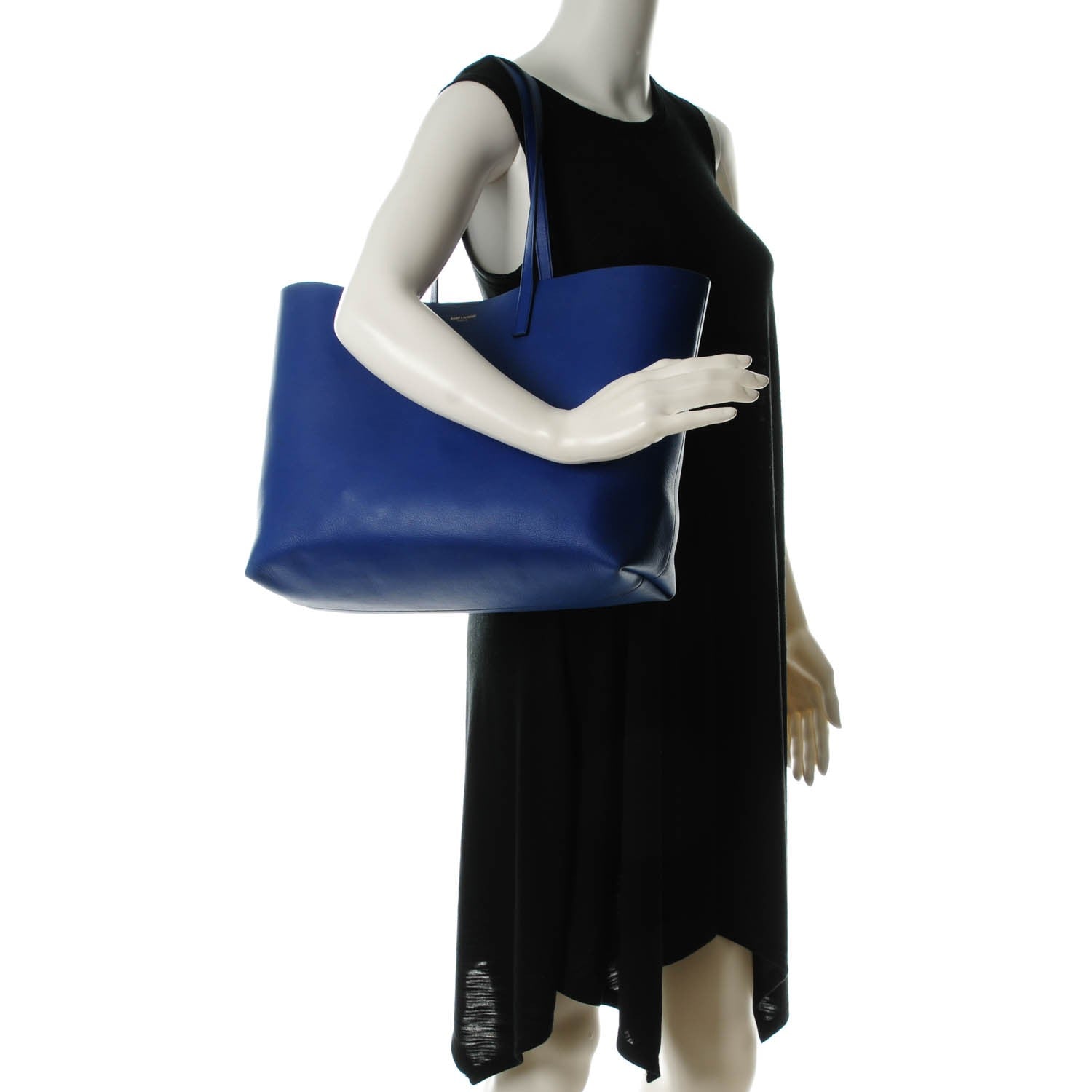 Saint Laurent Calfskin Large Shopping Tote Ultramarine 2 of 8