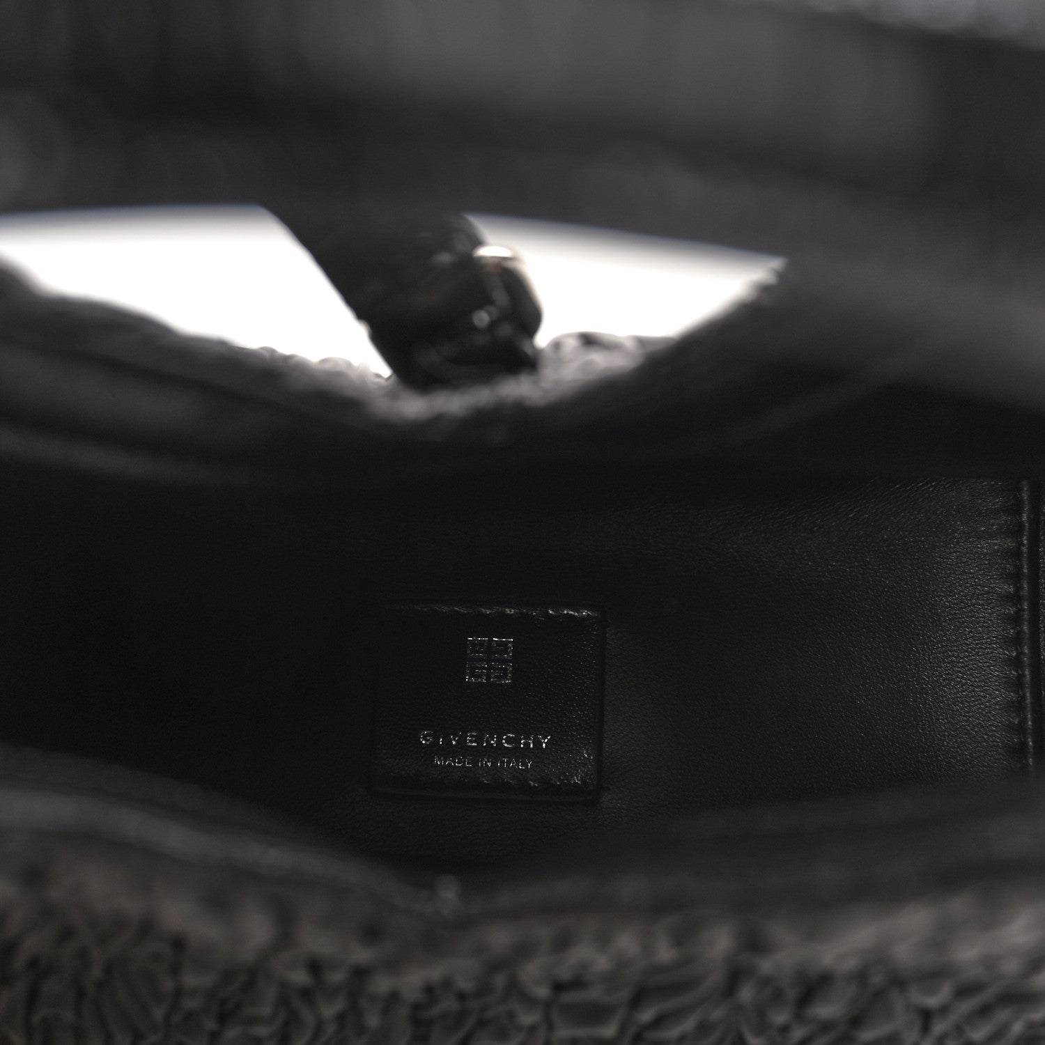 Givenchy Ruched Satin Mini G-Lock Hobo Black 5 of 8