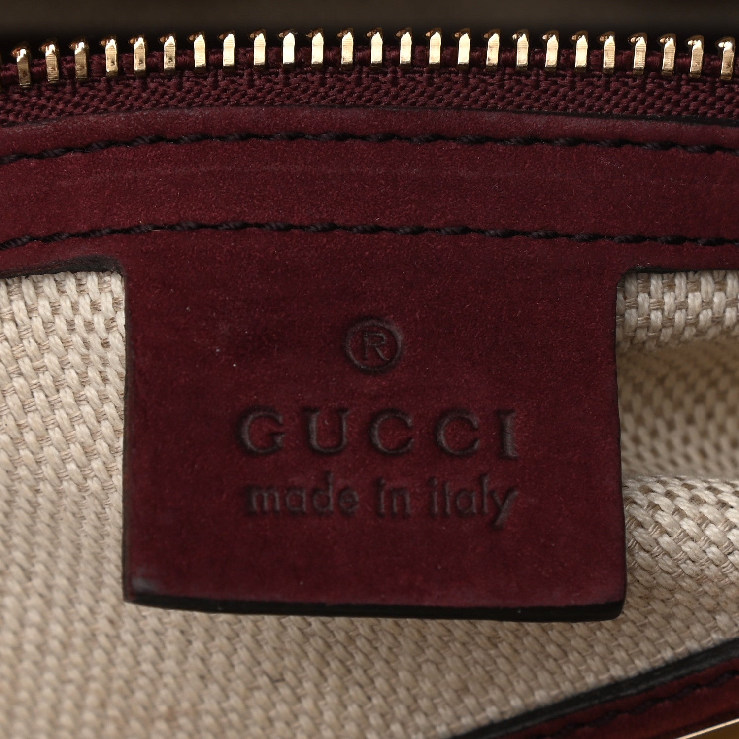 Gucci Vitello Range Medium Soho Bowler Burgundy 6 of 14