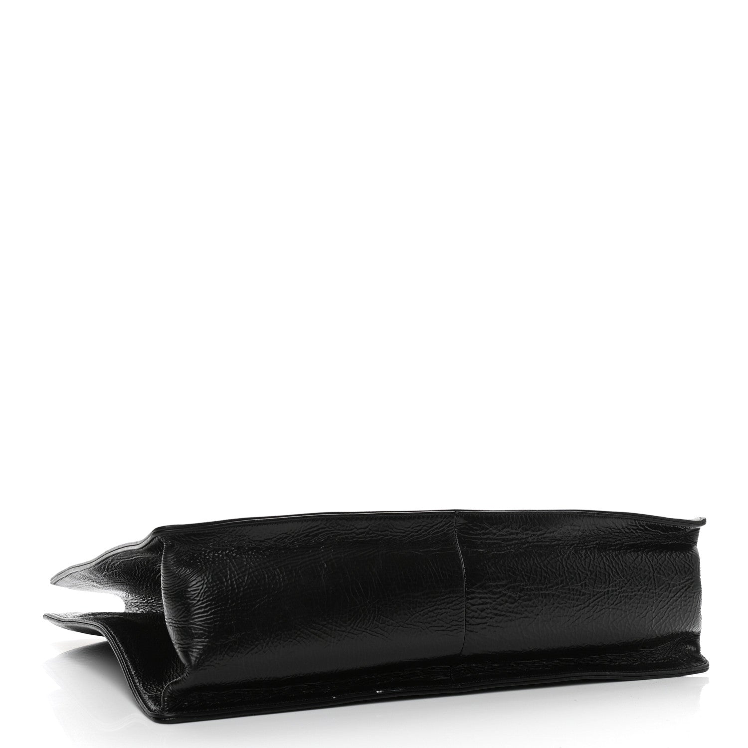 Chanel Shiny Aged Calfskin Shopping Bag Black 4 of 10