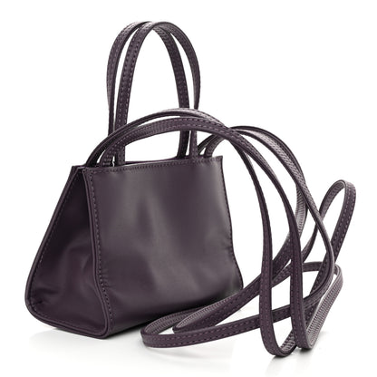 Telfar Vegan Leather Small Shopping Bag Eggplant 3 of 10