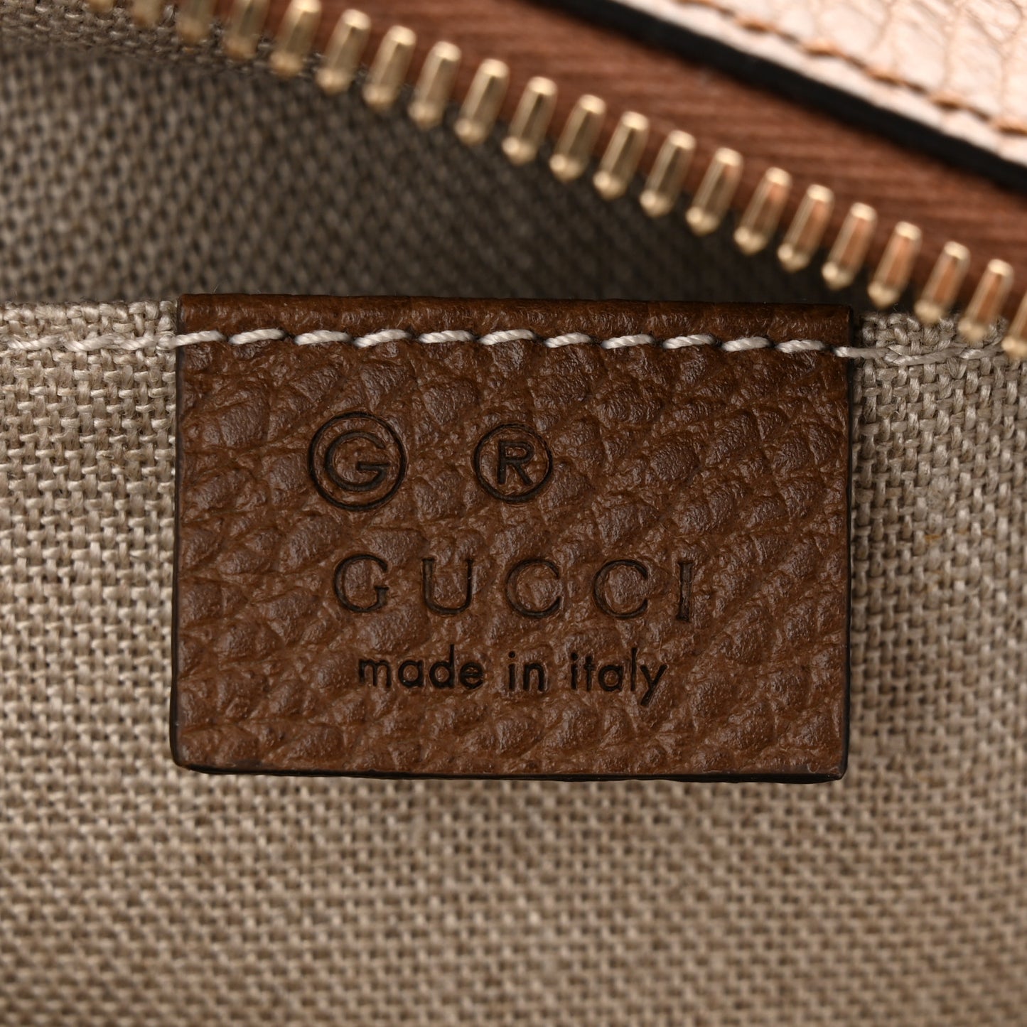 Monogram Mini Bree Messenger Bag Beige Tabacco