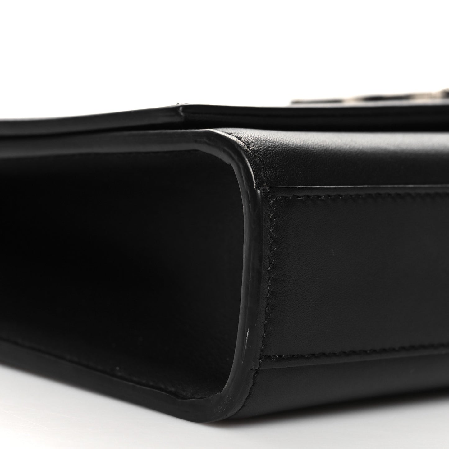 Smooth Calfskin Medium Classic Monogram Kate Tassel Satchel Black