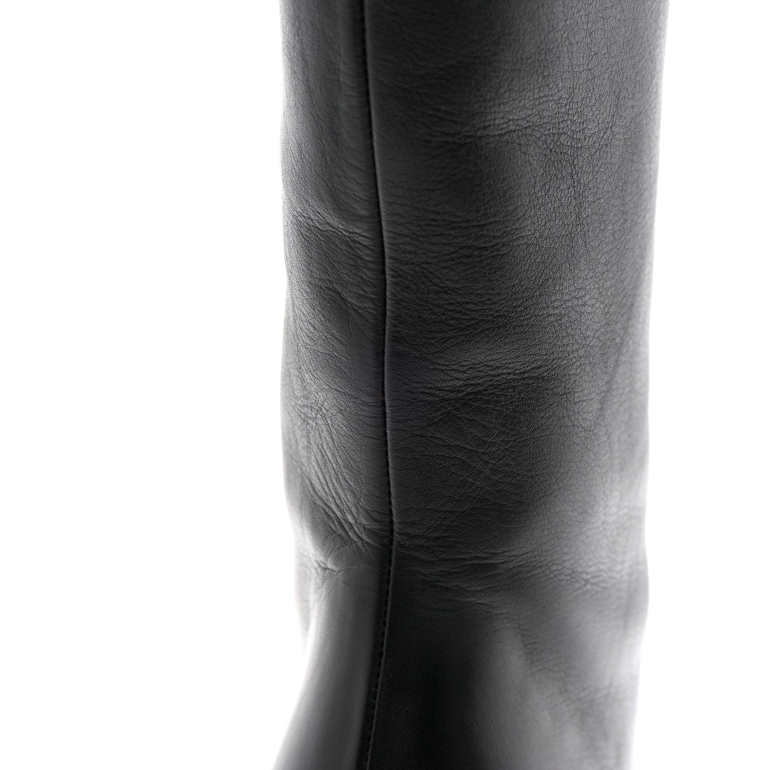 Gucci Calfskin Studded Jacquelyne Knee High Boots 37.5 Black 11 of 17