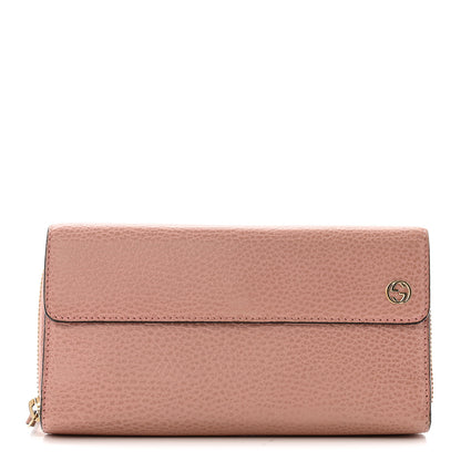 Gucci Dollar Calfskin Interlocking G Continental Wallet Soft Pink 1 of 12