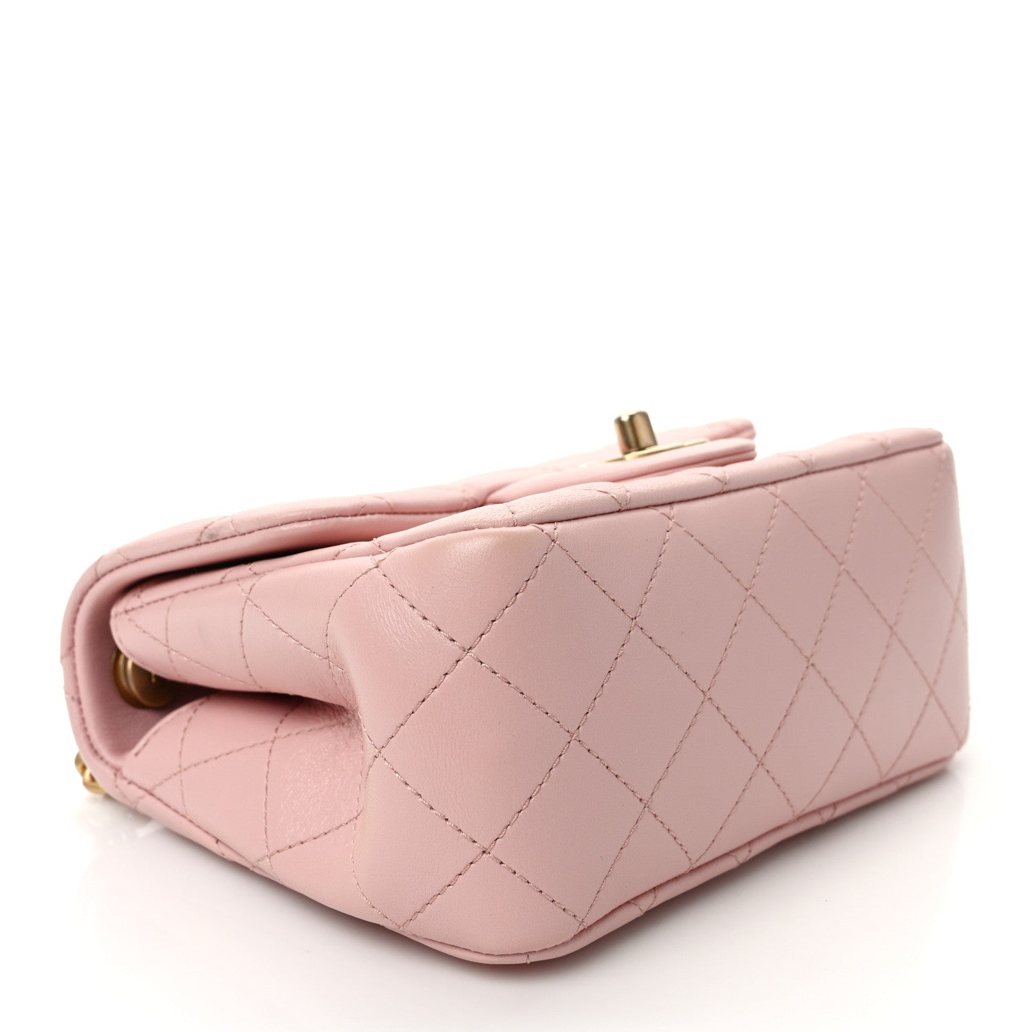 Chanel Lambskin Quilted Mini Sweet Camellia Flap Light Pink 4 of 10