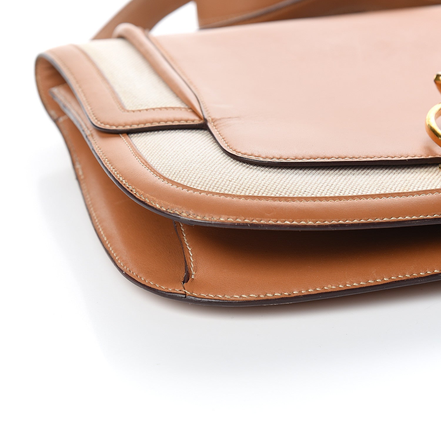 Hermes Barenia Toile Shoulder Bag 8 of 12