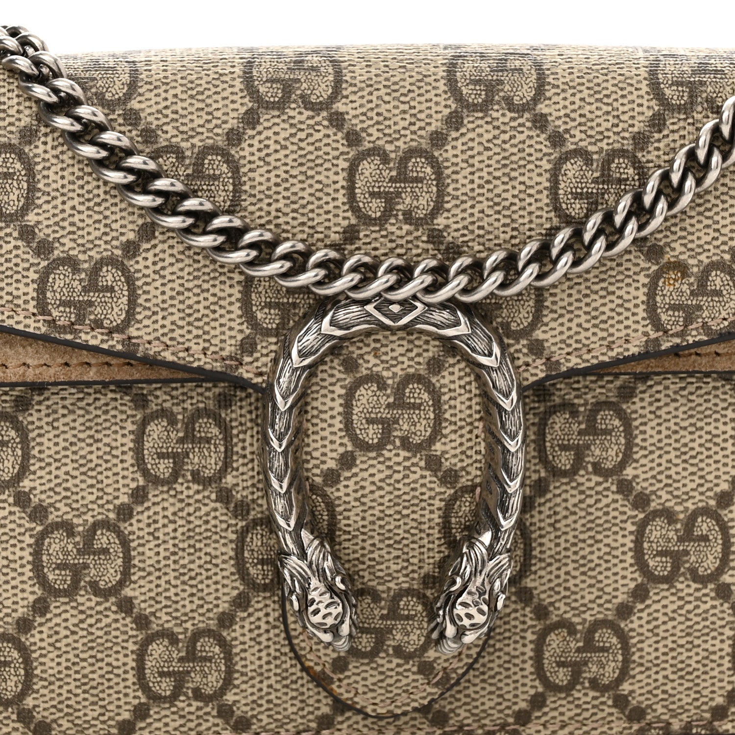 Gucci GG Supreme Monogram Super Mini Dionysus Shoulder Bag Taupe 7 of 10