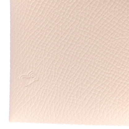 Hermes Epsom Horseshoe Calvi Card Case Craie Jaune Ambre 8 of 9