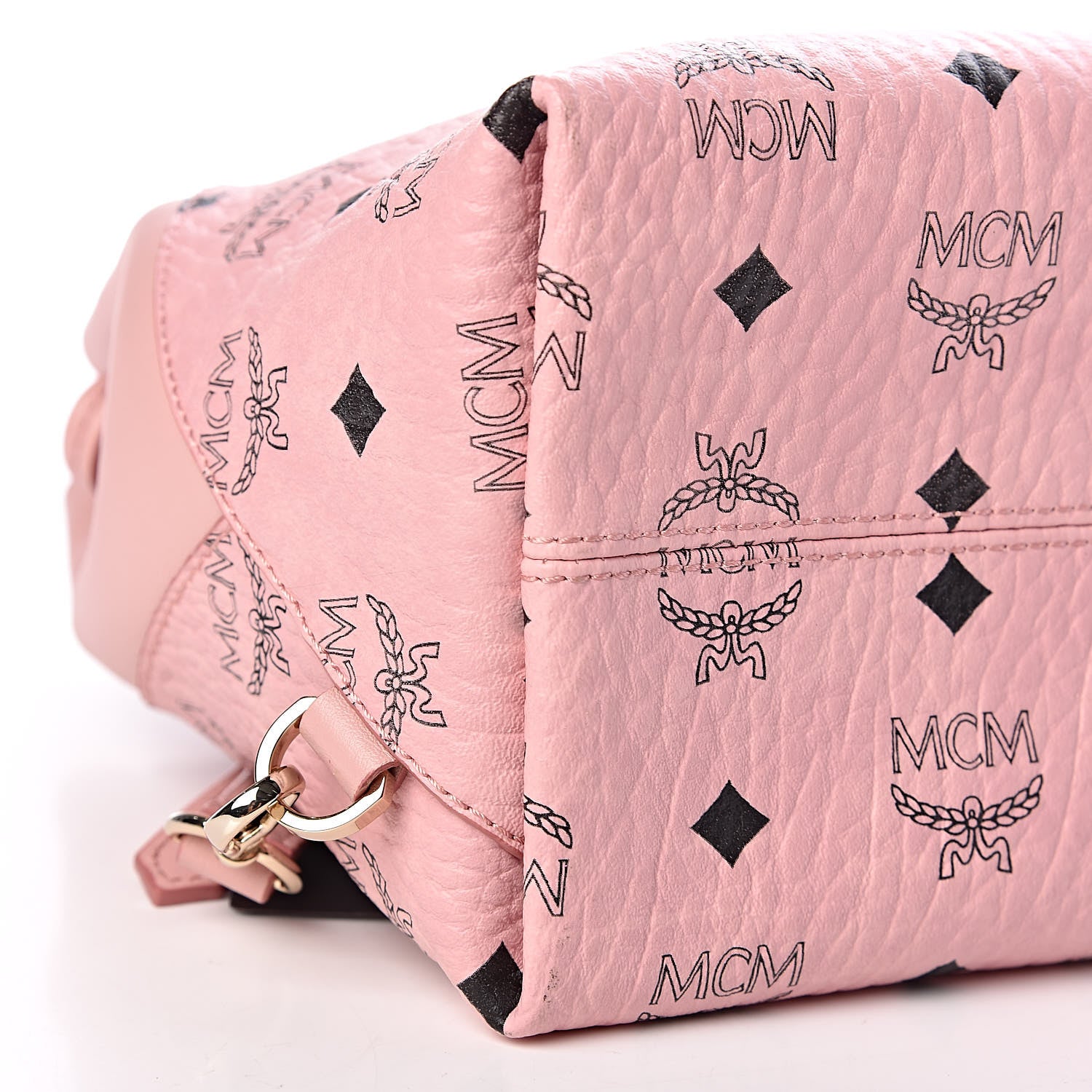 MCM Visetos Small Essential Backpack Pink 10 of 11