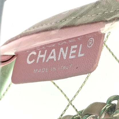 Chanel Lambskin PVC Quilted Medium Coco Splash Flap Blue Green 6 of 10