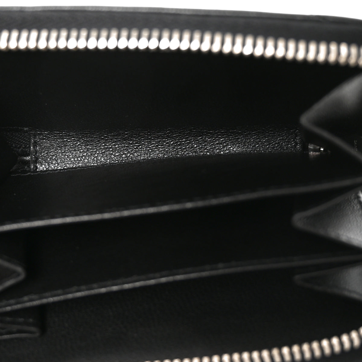 Saint Laurent Lambskin Y Quilted Monogram LouLou Zip Coin Purse Black 5 of 8