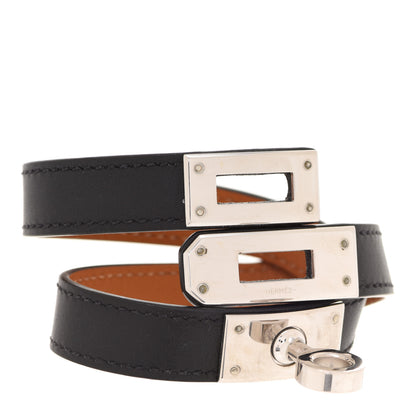 Hermes Box Kelly Double Tour Bracelet S Black 4 of 7