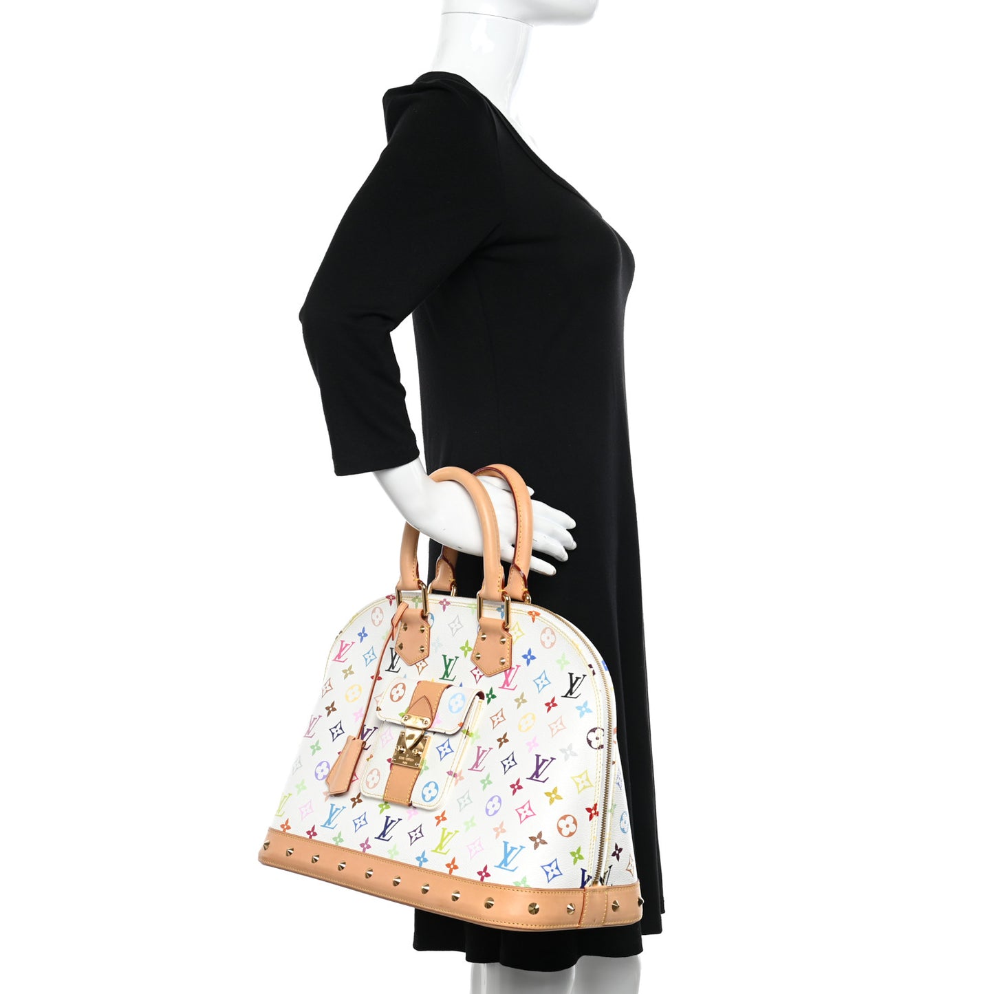 Monogram Multicolor Alma GM White