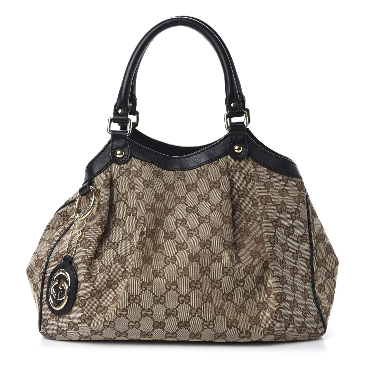 Gucci Monogram Medium Sukey Tote Beige Ebony Black 1 of 18