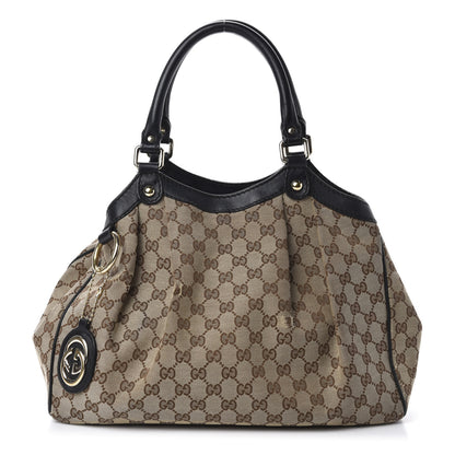 Gucci Monogram Medium Sukey Tote Beige Ebony Black 1 of 18