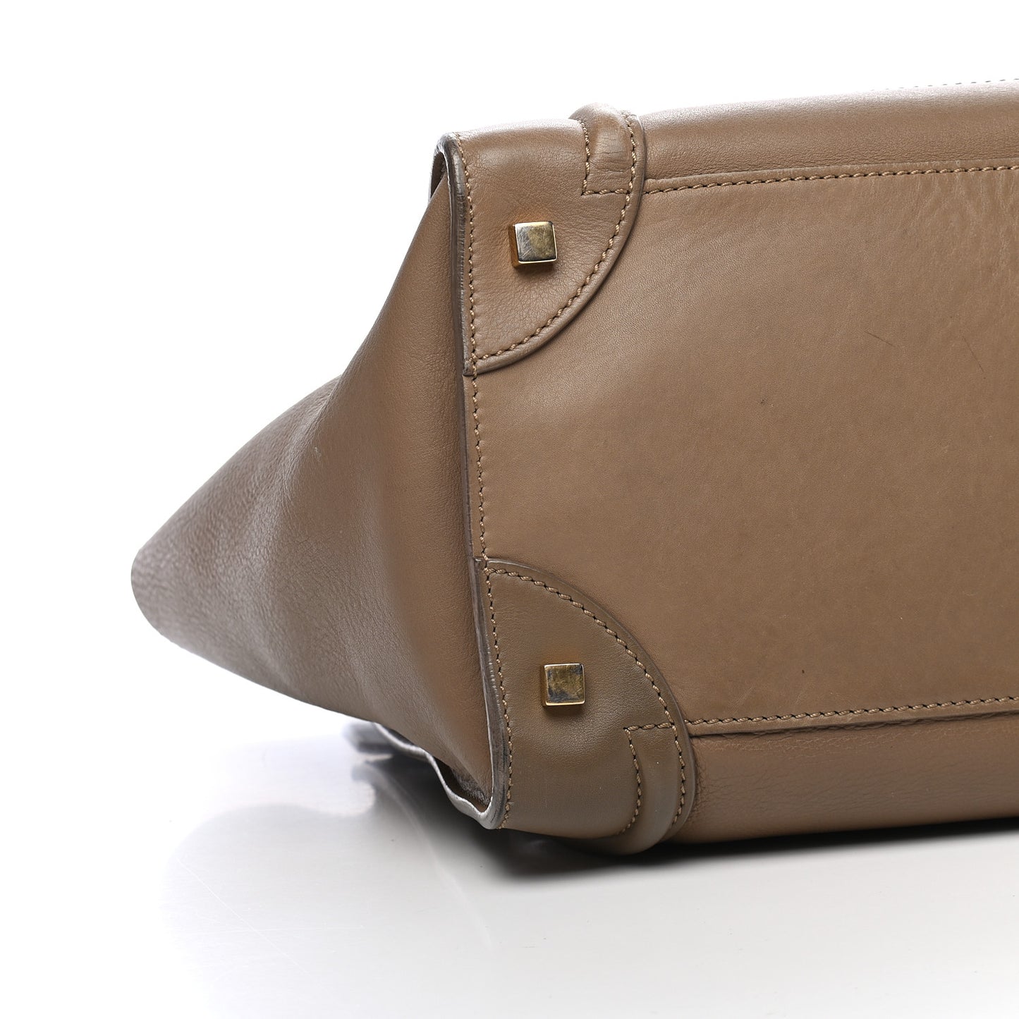 Smooth Calfskin Micro Luggage Camel