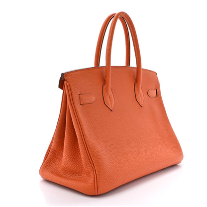 Hermes Togo Birkin 30 Orange 3 of 13