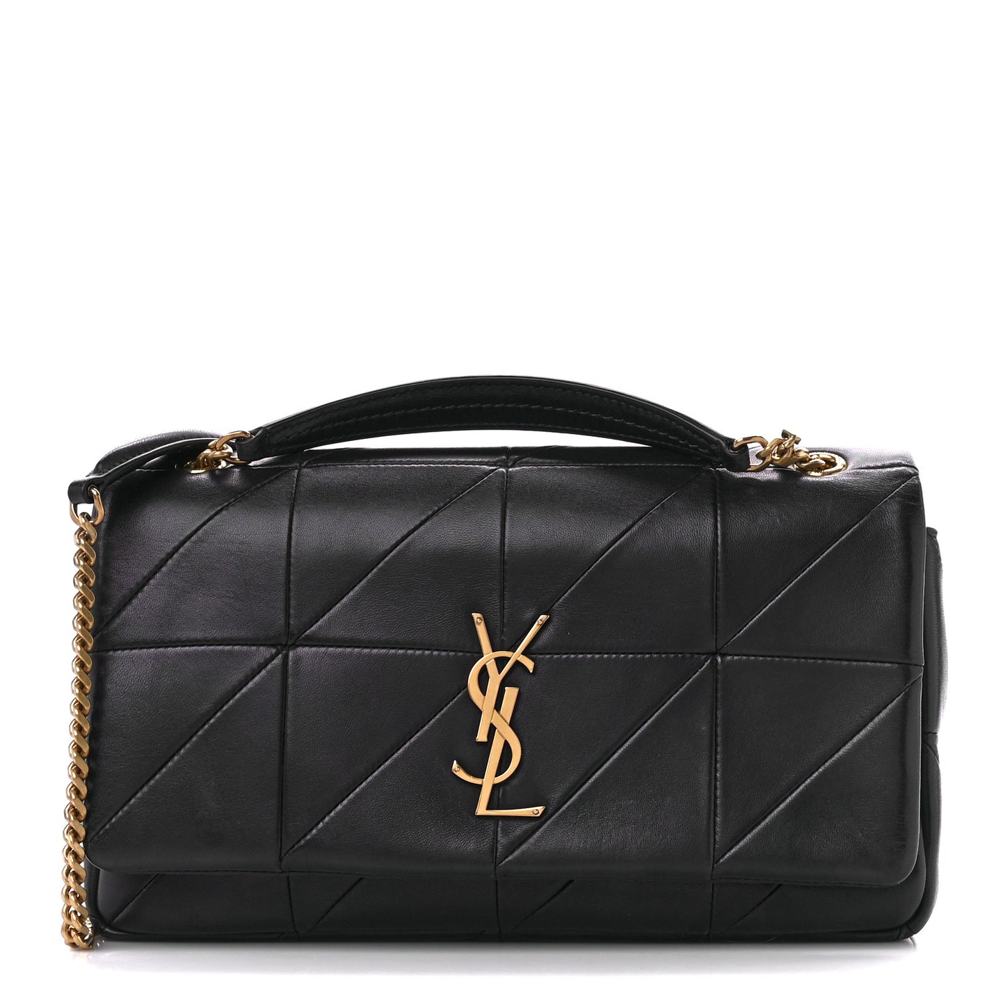 Lambskin Patchwork Monogram Medium Jamie Dark Notte