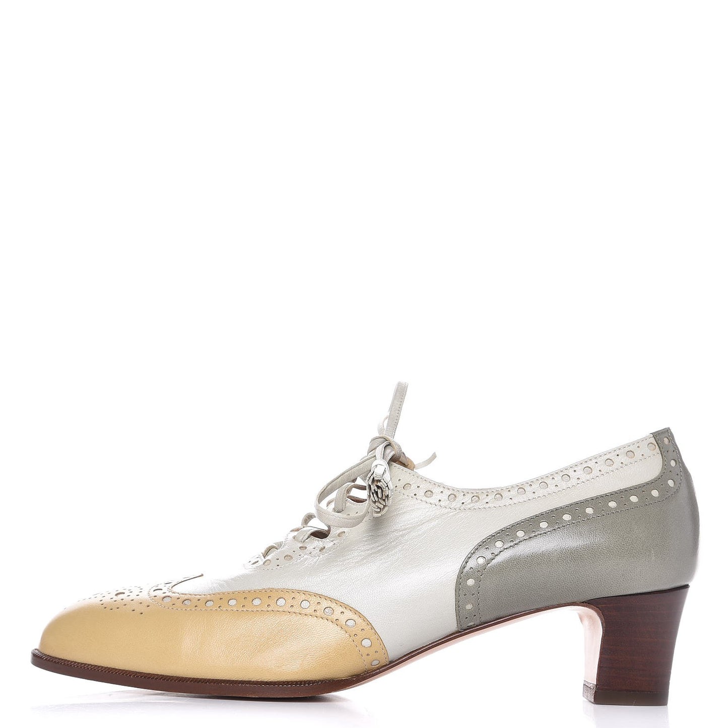 Lambskin Brogues Lace Up Oxford 36.5
