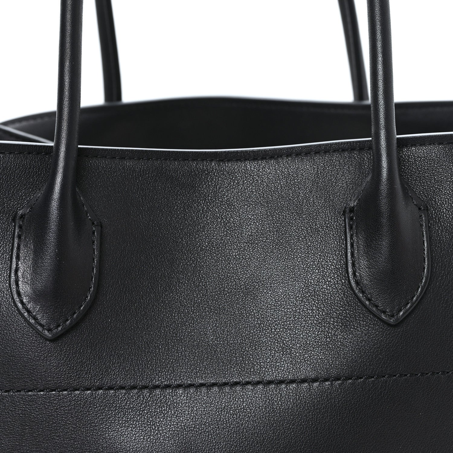 The Row Polished Saddle Calfskin Soft Margaux 15 Black 7 of 10