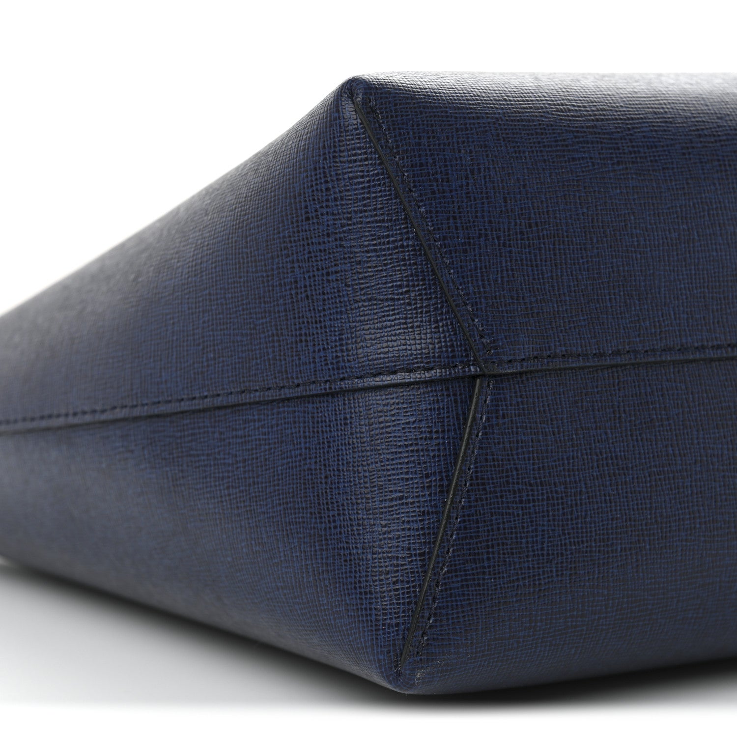 Mansur Gavriel Saffiano Small Zip Tote Navy 8 of 9