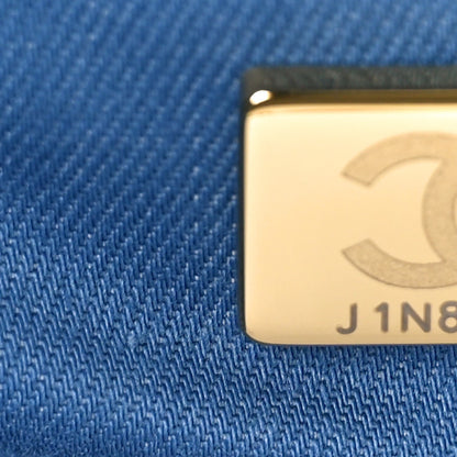 Chanel Denim Quilted Denim Mood Maxi Hobo Blue Multicolor 6 of 8