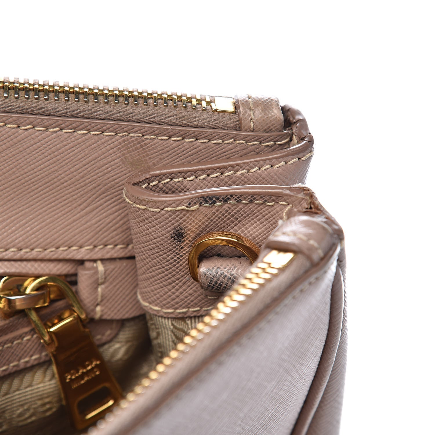 Prada Saffiano Medium Galleria Double Zip Tote Cammeo 15 of 30