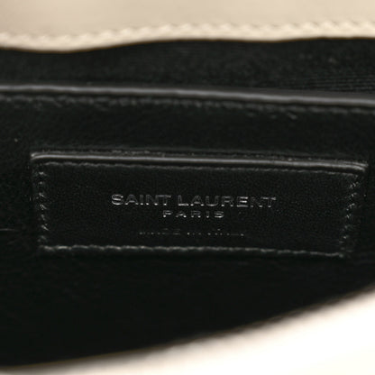 Saint Laurent Calfskin Y Quilted Monogram Small Loulou Chain Satchel Crema Soft 6 of 11
