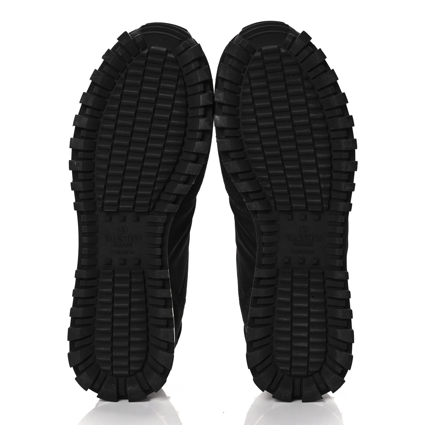 Suede Nylon Camouflage Womens Soul Rockstud Sneakers 38 Black
