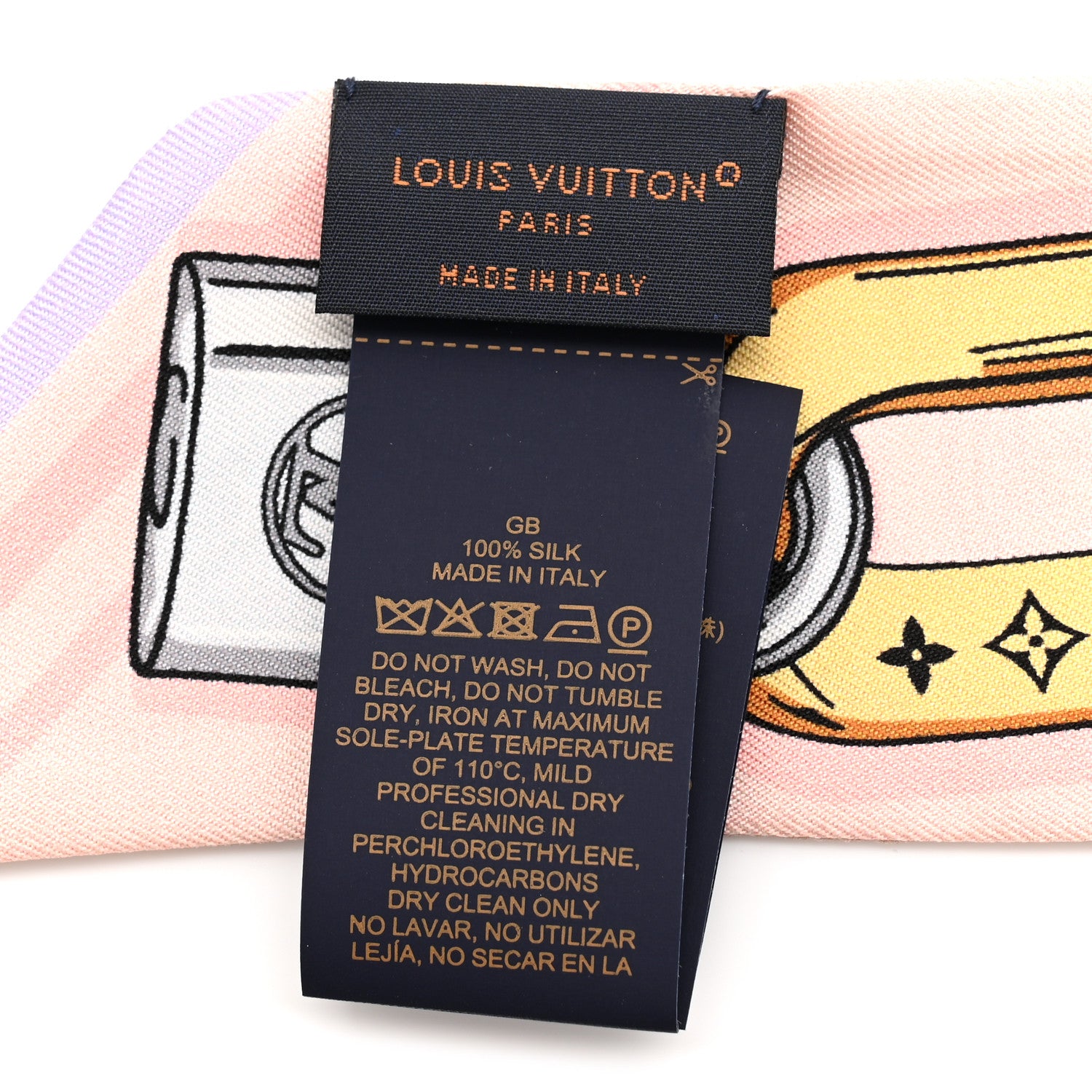 Louis Vuitton Silk Bejeweled BB Bandeau Beige 3 of 4