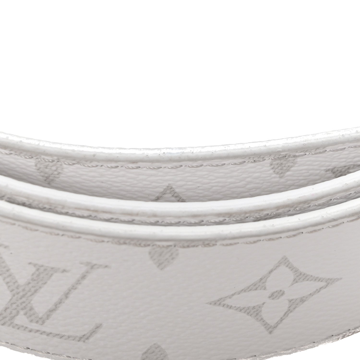 Louis Vuitton Taiga Monogram 40mm LV Initiales Belt  100 40 White 6 of 7