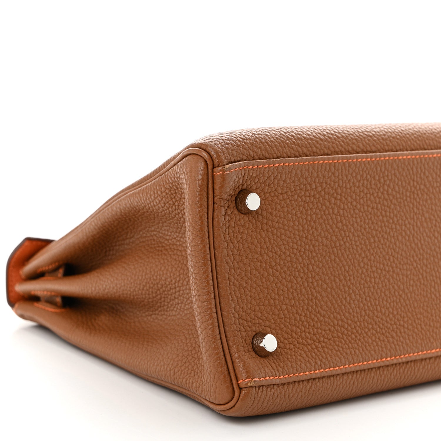 Hermes Togo Kelly Retourne 28 Gold Orange 9 of 11