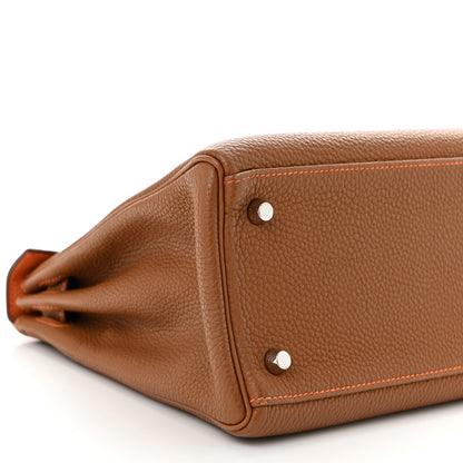 Hermes Togo Kelly Retourne 28 Gold Orange 9 of 11