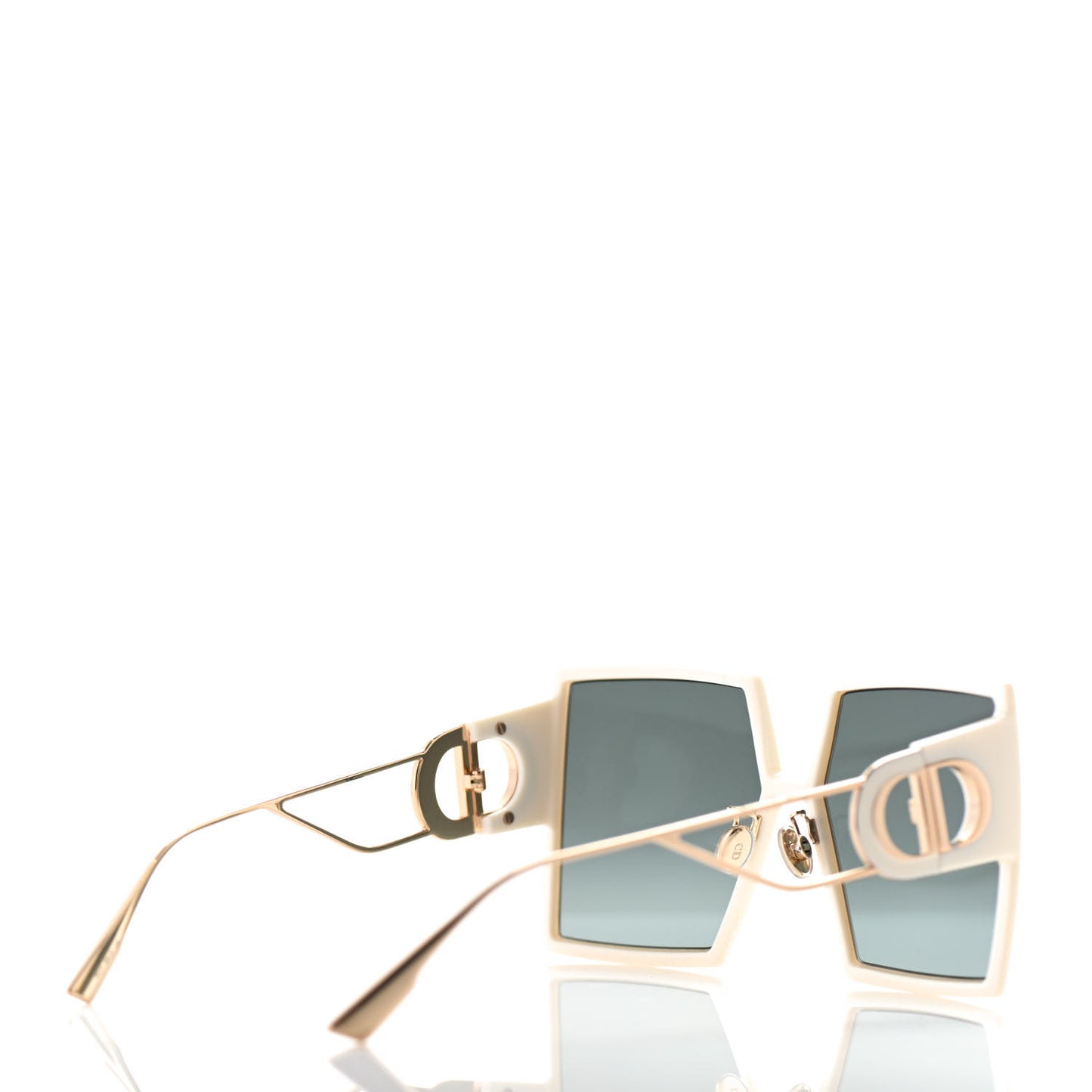 Square 30 Montaigne Sunglasses White