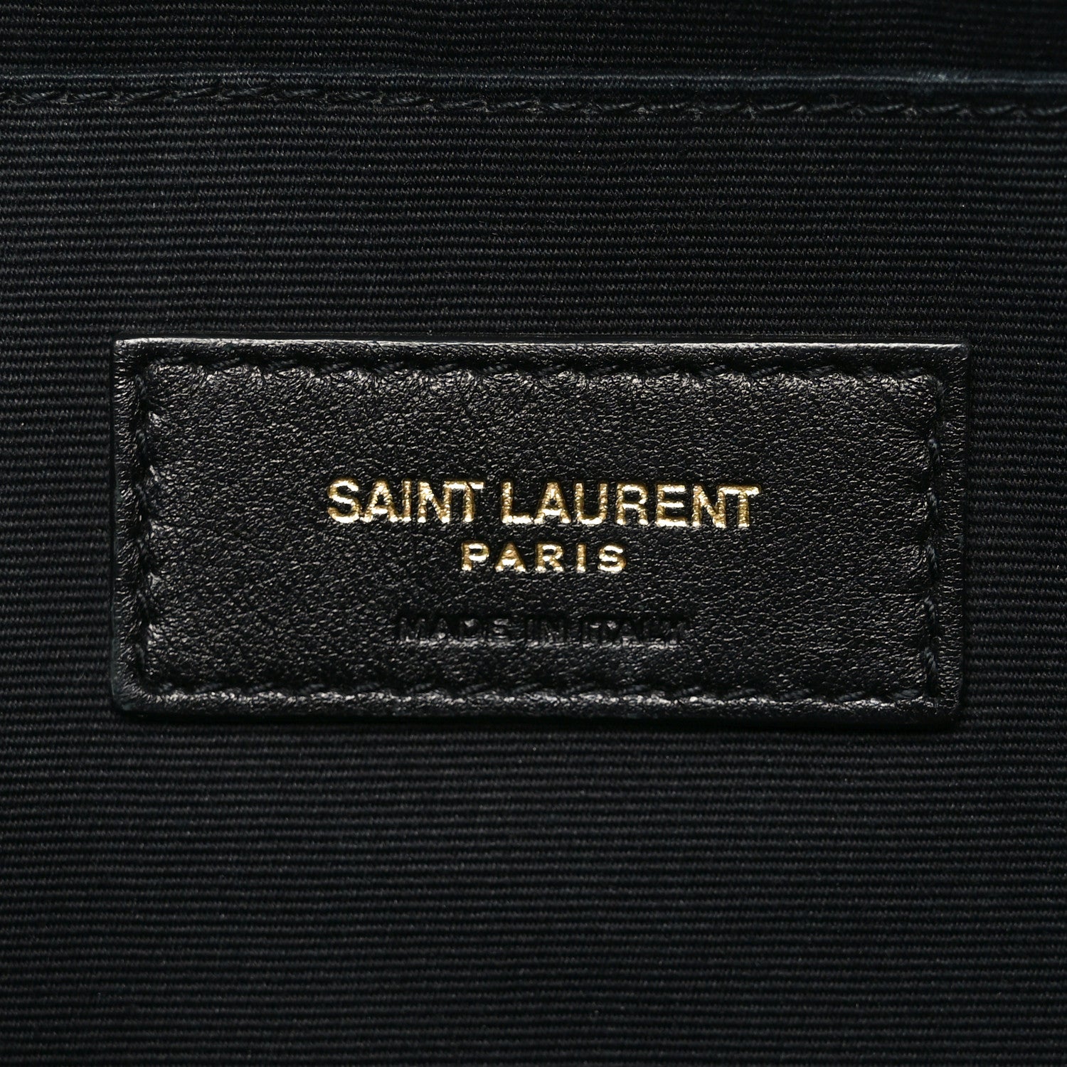 Saint Laurent Canvas Leopard Print Rive Gauche Zipped Pouch Natural Black 5 of 8