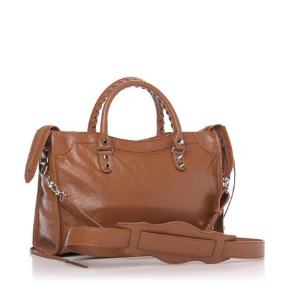 Balenciaga Agneau Classic Silver Hardware S City Camel 3 of 9