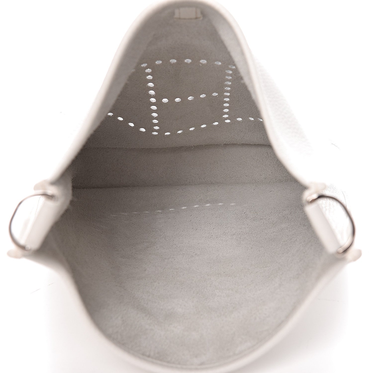 Hermes Taurillon Clemence Evelyne III PM White 5 of 11