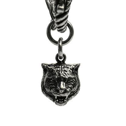 Gucci Oxidized Palladium Crystal Double G Bracelet Silver 5 of 5