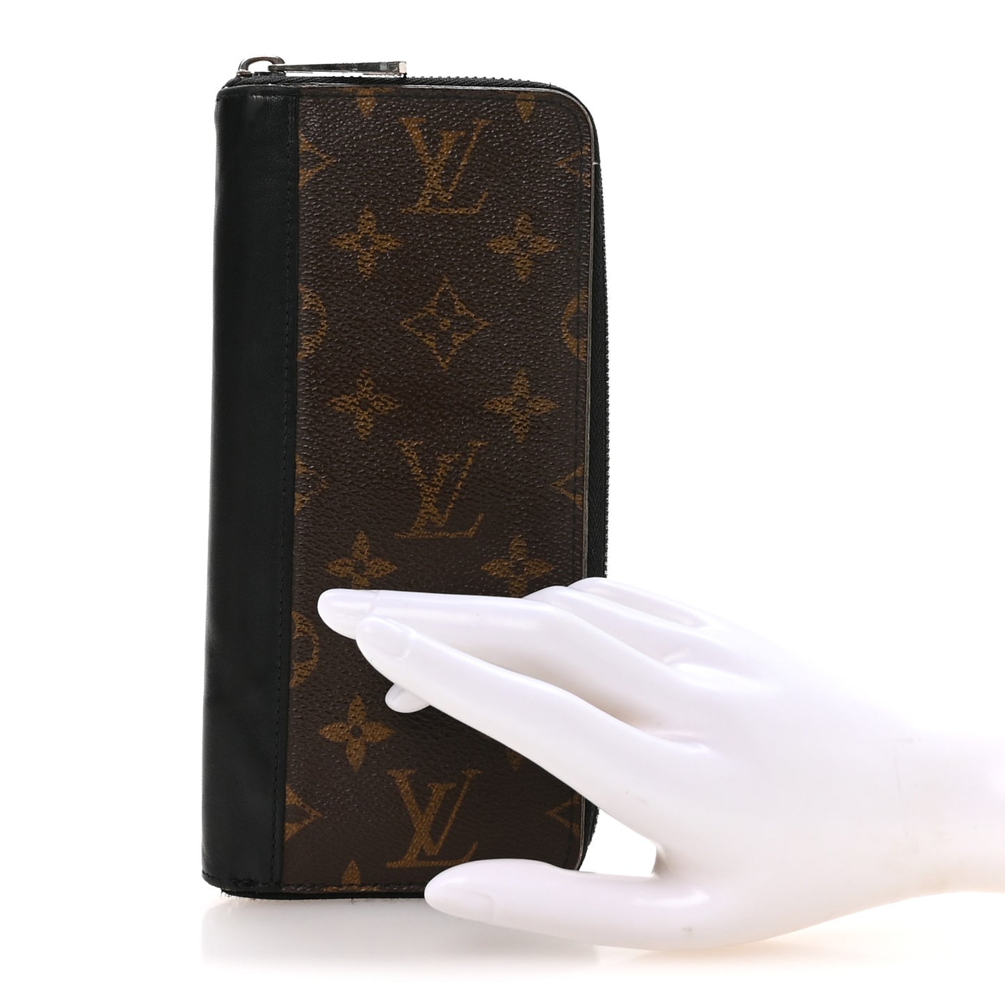 Monogram Macassar Vertical Zippy Wallet