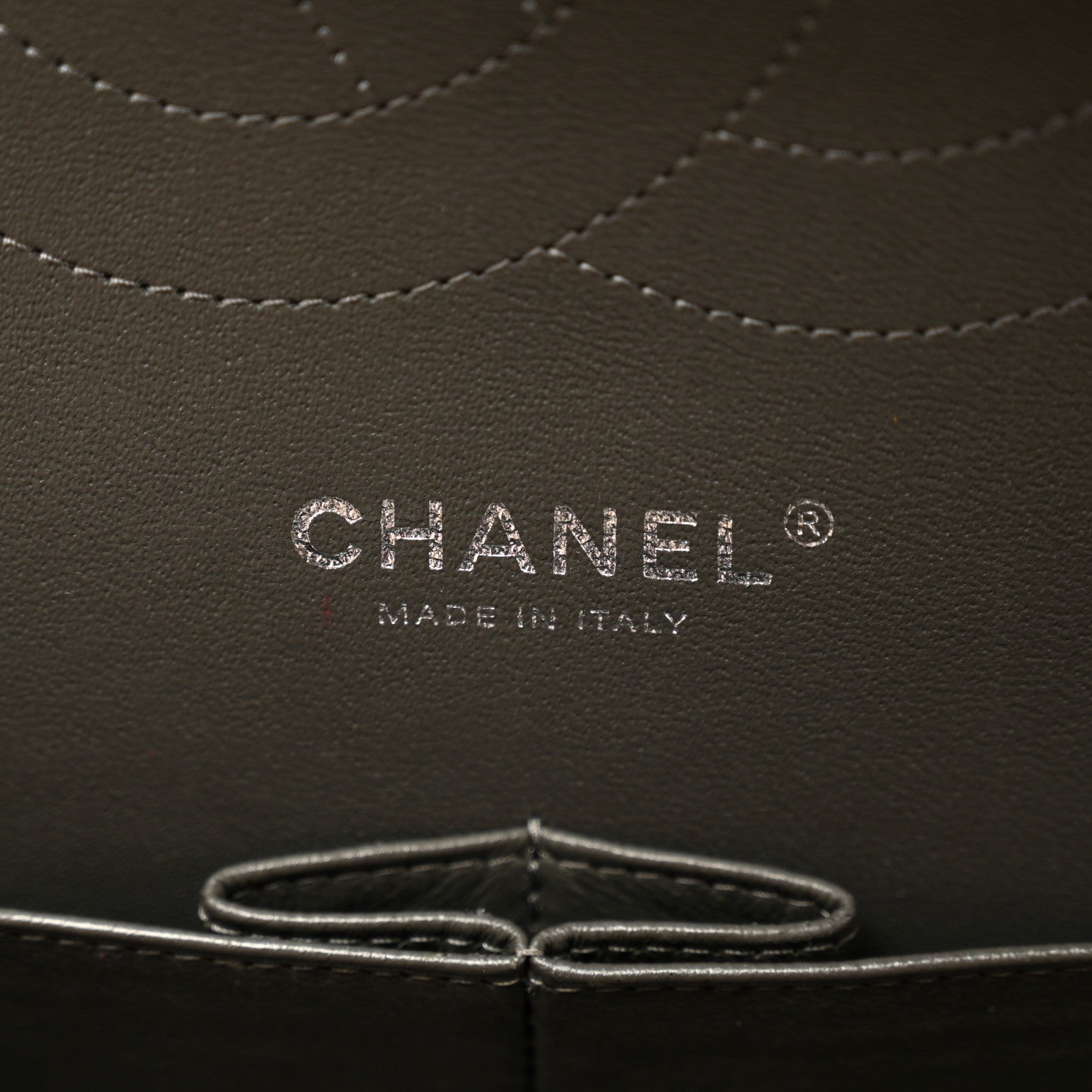 Chanel Lambskin Quilted Jumbo Double Flap Dark Grey 6 of 10