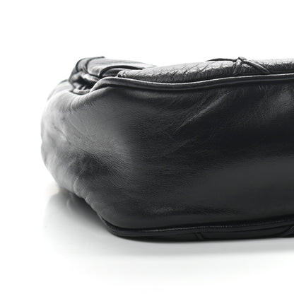 Chanel Lambskin Diamond Stitched CC Flap Shoulder Bag Black 21 of 26