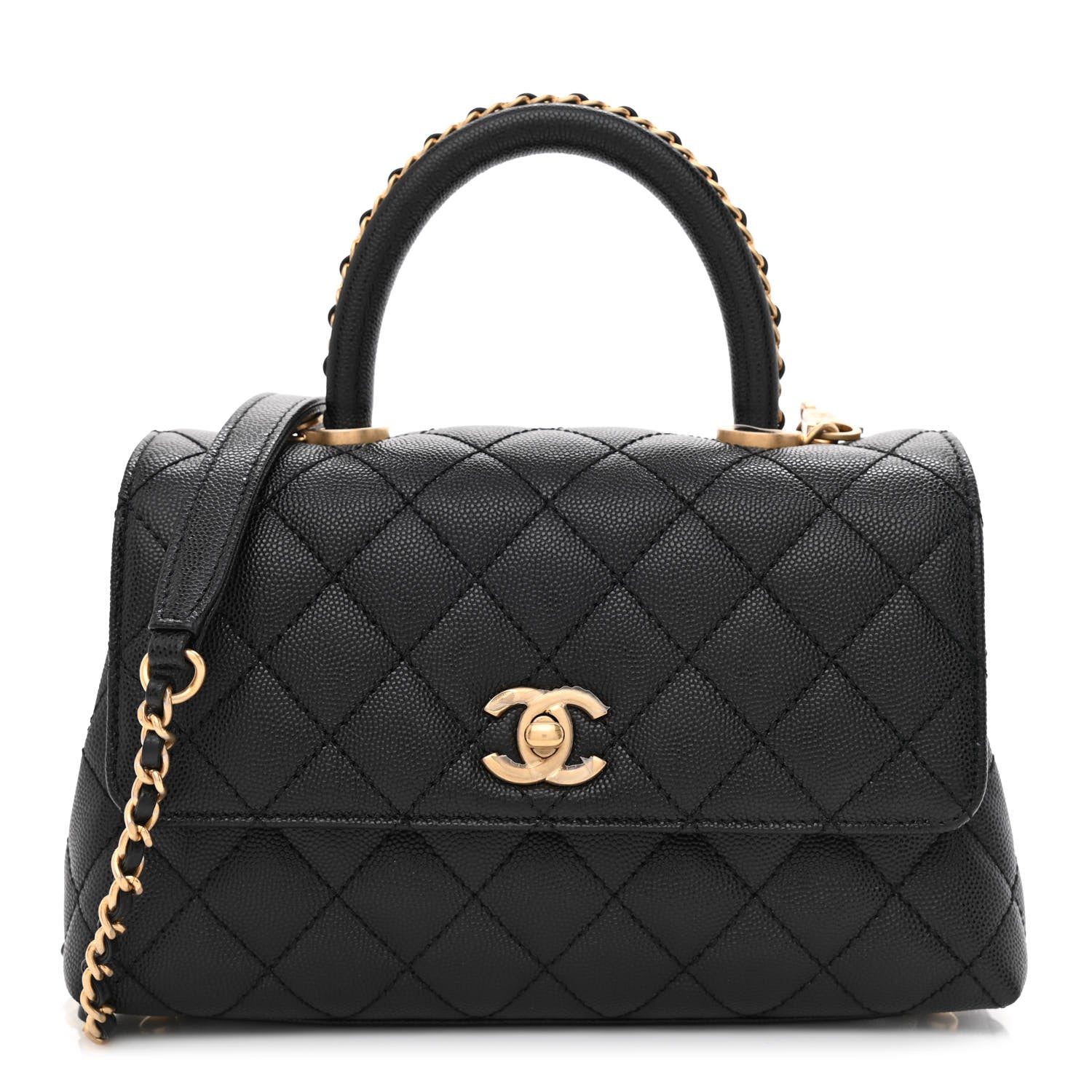 Chanel Caviar Quilted Mini Coco Handle Flap Black 1 of 11